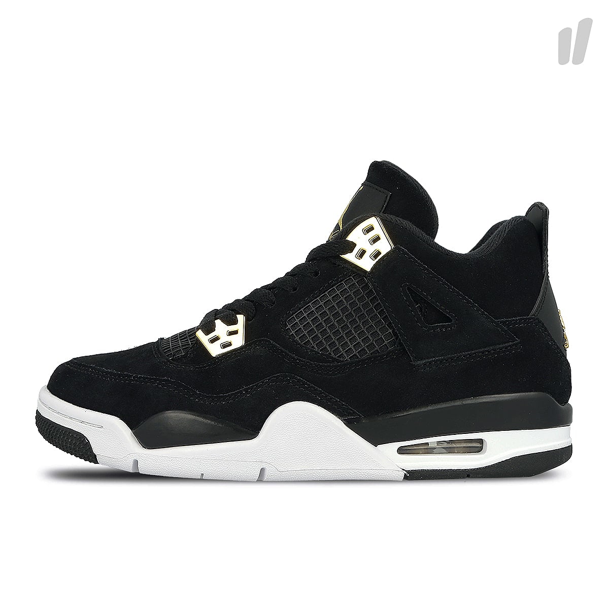 Jordan Air Jordan 4 Retro BG Black / Metallic Gold - White Sneakers 408452 032 | Overkill