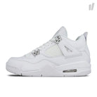 Jordan Air Jordan 4 Retro BG White / Metallic Silver Sneakers 408452 100 | Overkill