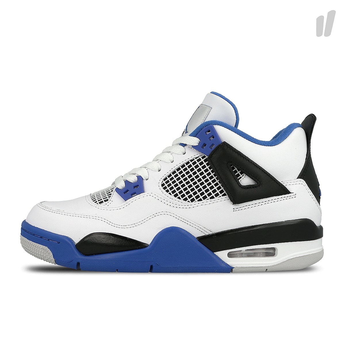 Jordan Air Jordan 4 Retro BG White / Game Royal - Black Sneakers 408452 117 | Overkill