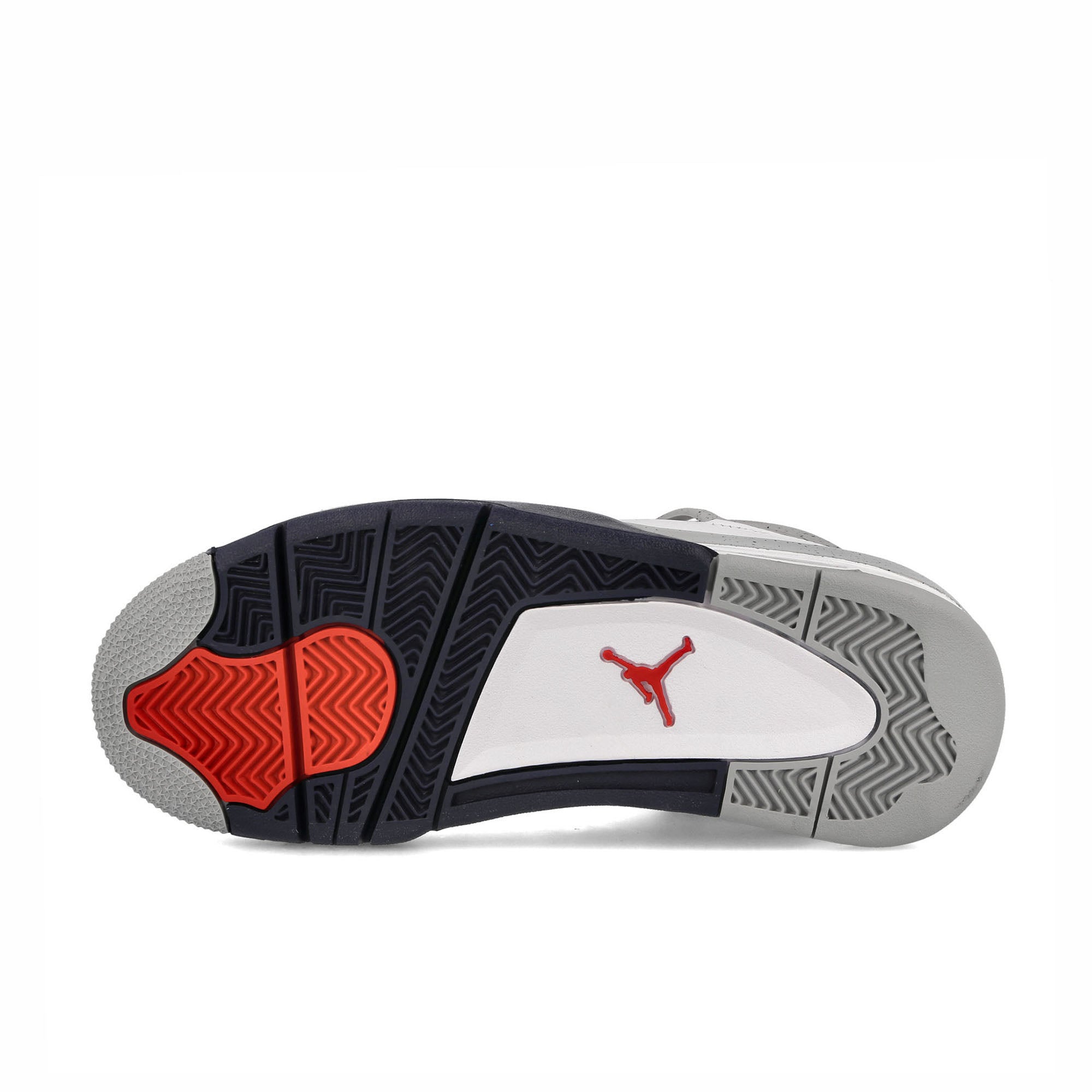 Jordan Air Jordan 4 Retro White / Midnight Navy - Light Smoke Grey Sneakers  Detailfoto | Overkill