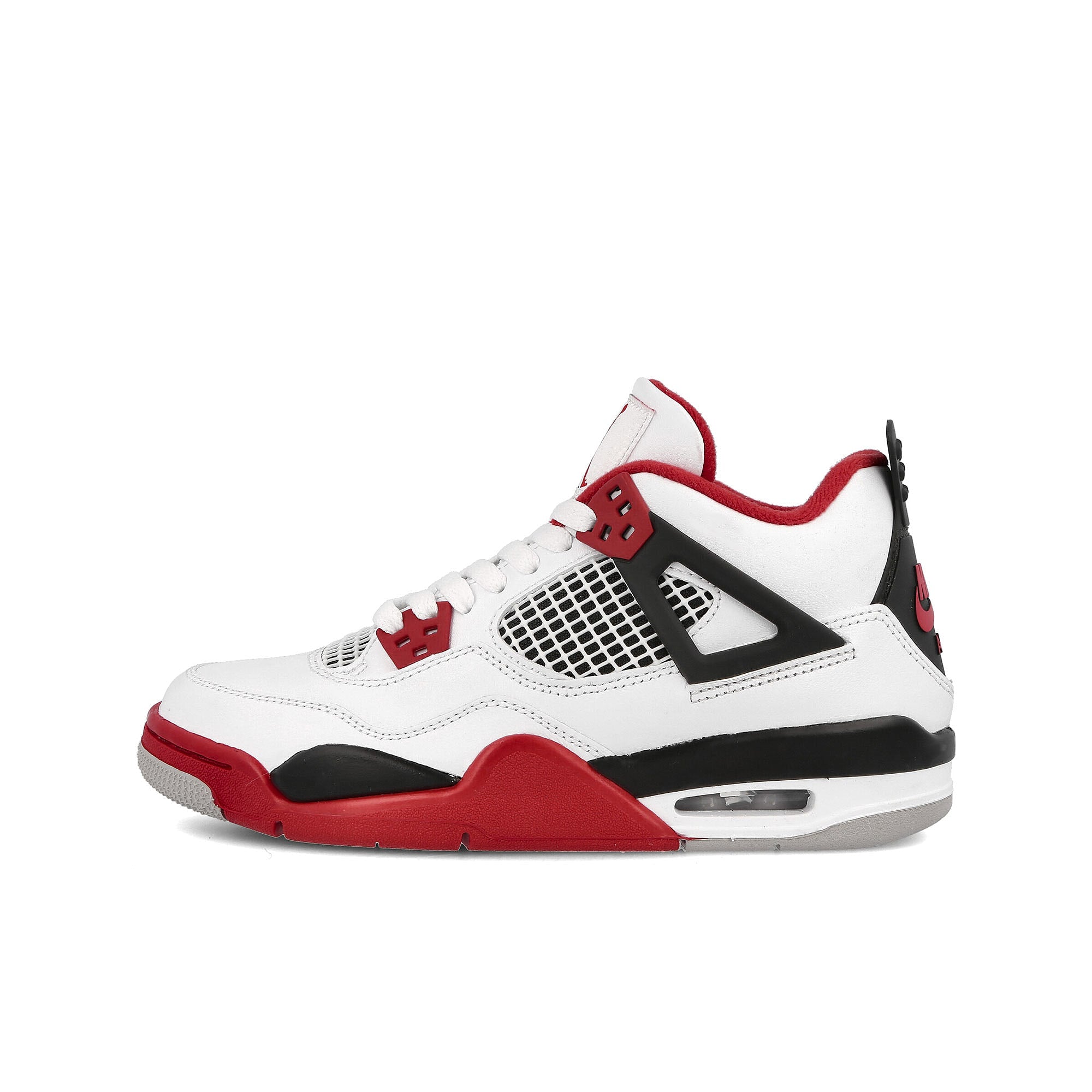 Jordan Air Jordan 4 Retro GS White / Fire Red - Black - Tech Grey  408452 160 | Overkill