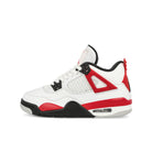 Jordan Air Jordan 4 Retro GS White / Fire Red - Black - Neutral Grey Mid Top Sneakers 408452 161 | Overkill