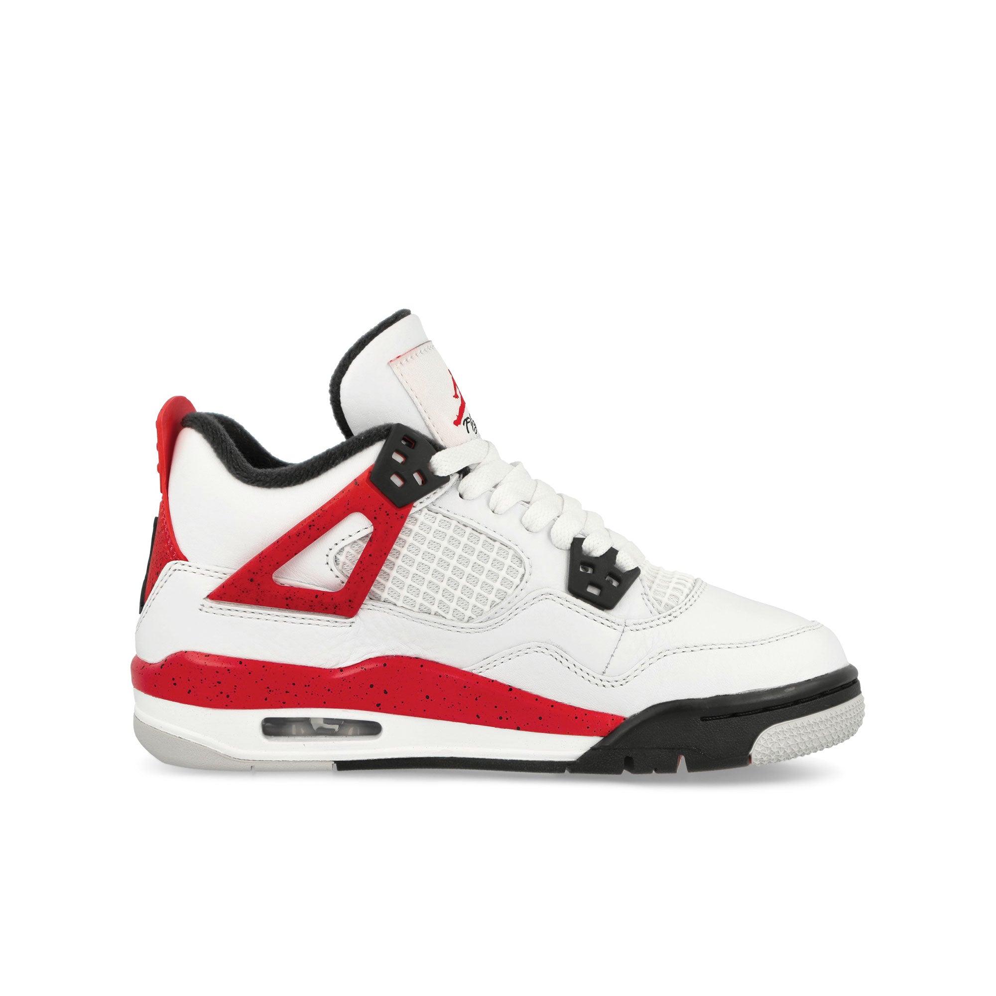 Jordan Air Jordan 4 Retro GS White / Fire Red - Black - Neutral Grey Mid Top Sneakers  Silhouette | Overkill