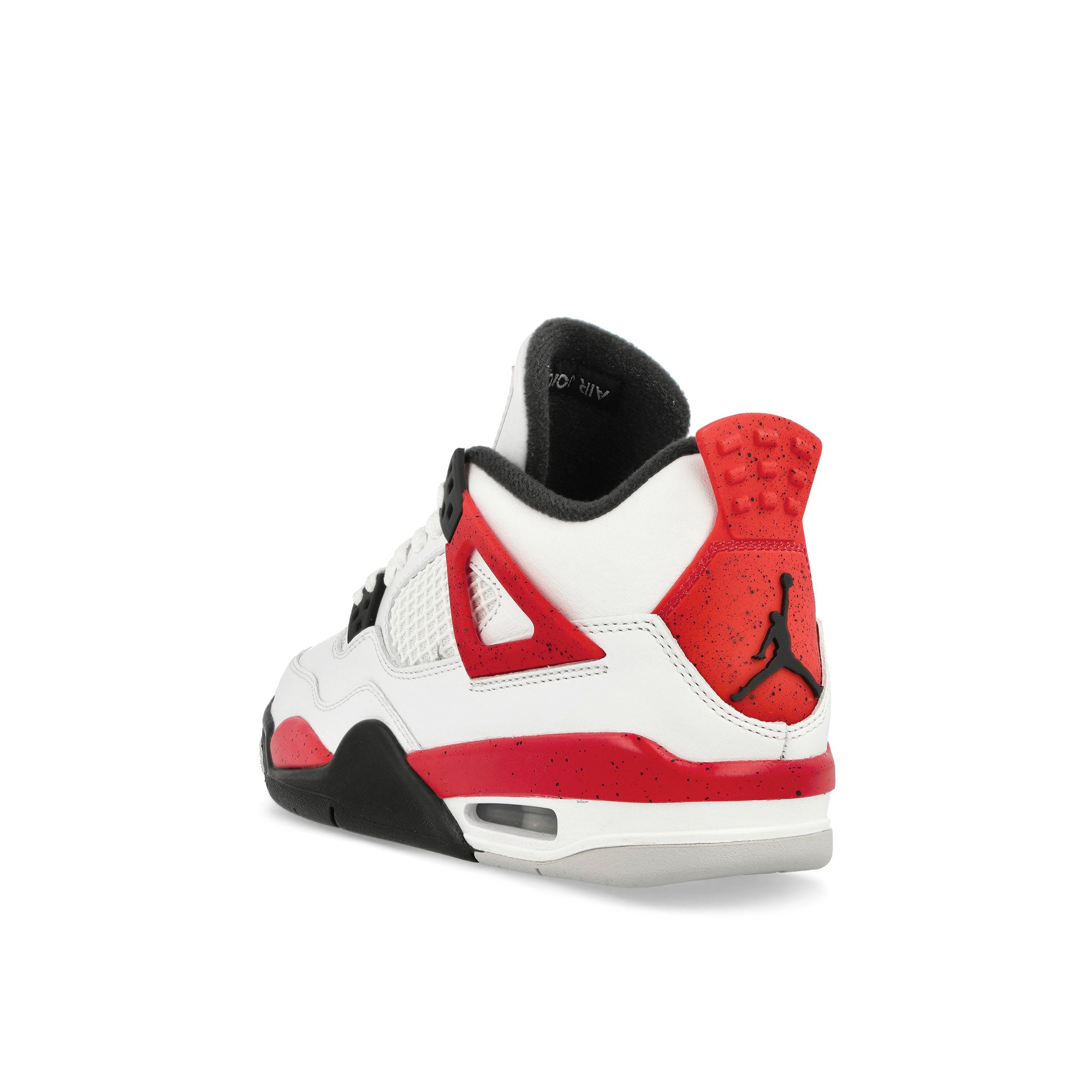 Jordan Air Jordan 4 Retro GS White / Fire Red - Black - Neutral Grey Mid Top Sneakers  Material | Overkill