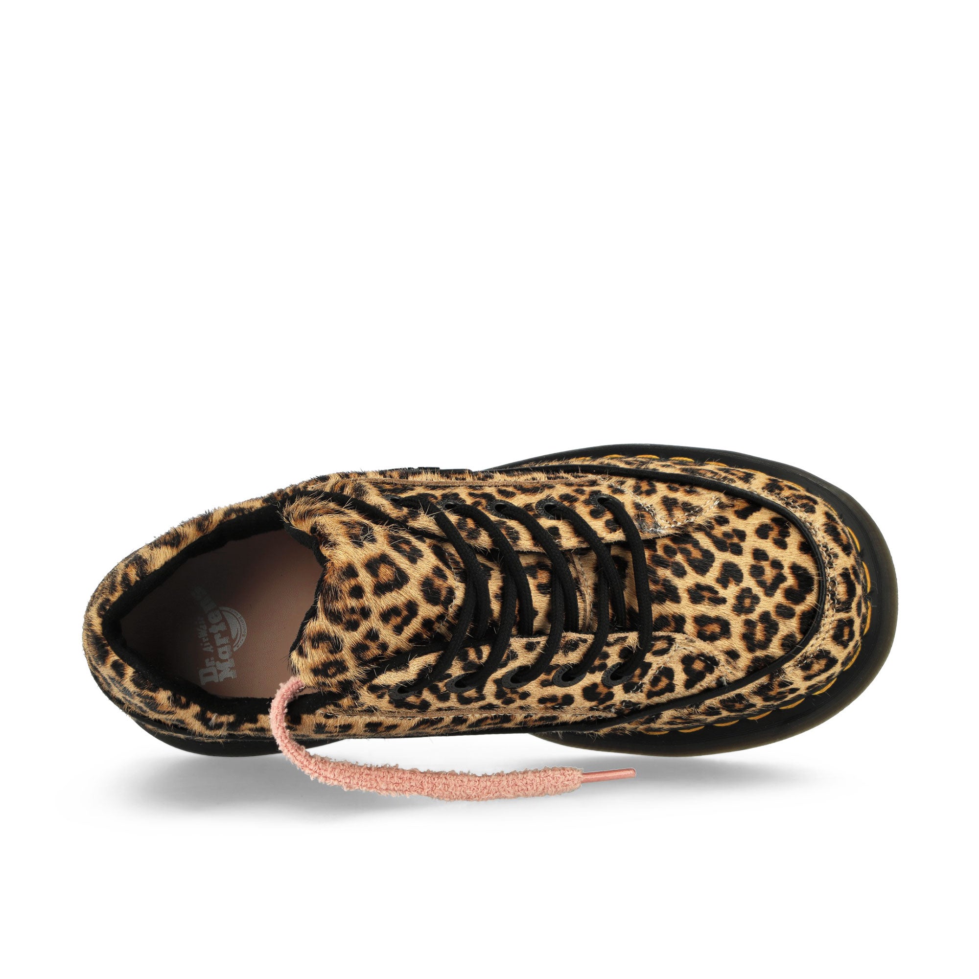 Dr. Martens Buzz 5i Spot Hair On Light Tan Mini Leopard Low Top Sneakers  Detailfoto | Overkill