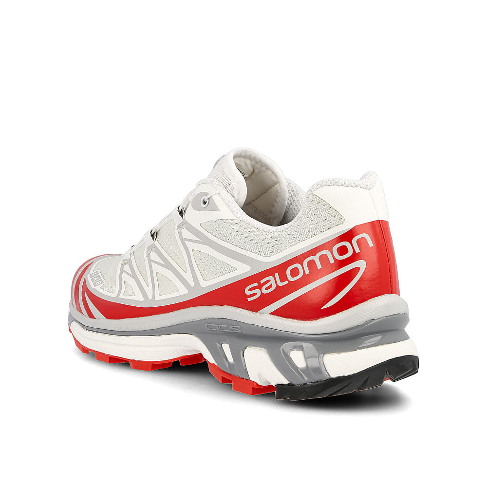 Salomon xt-6 adv Vanilla Ice / White / Racing Red  Close-up | Overkill
