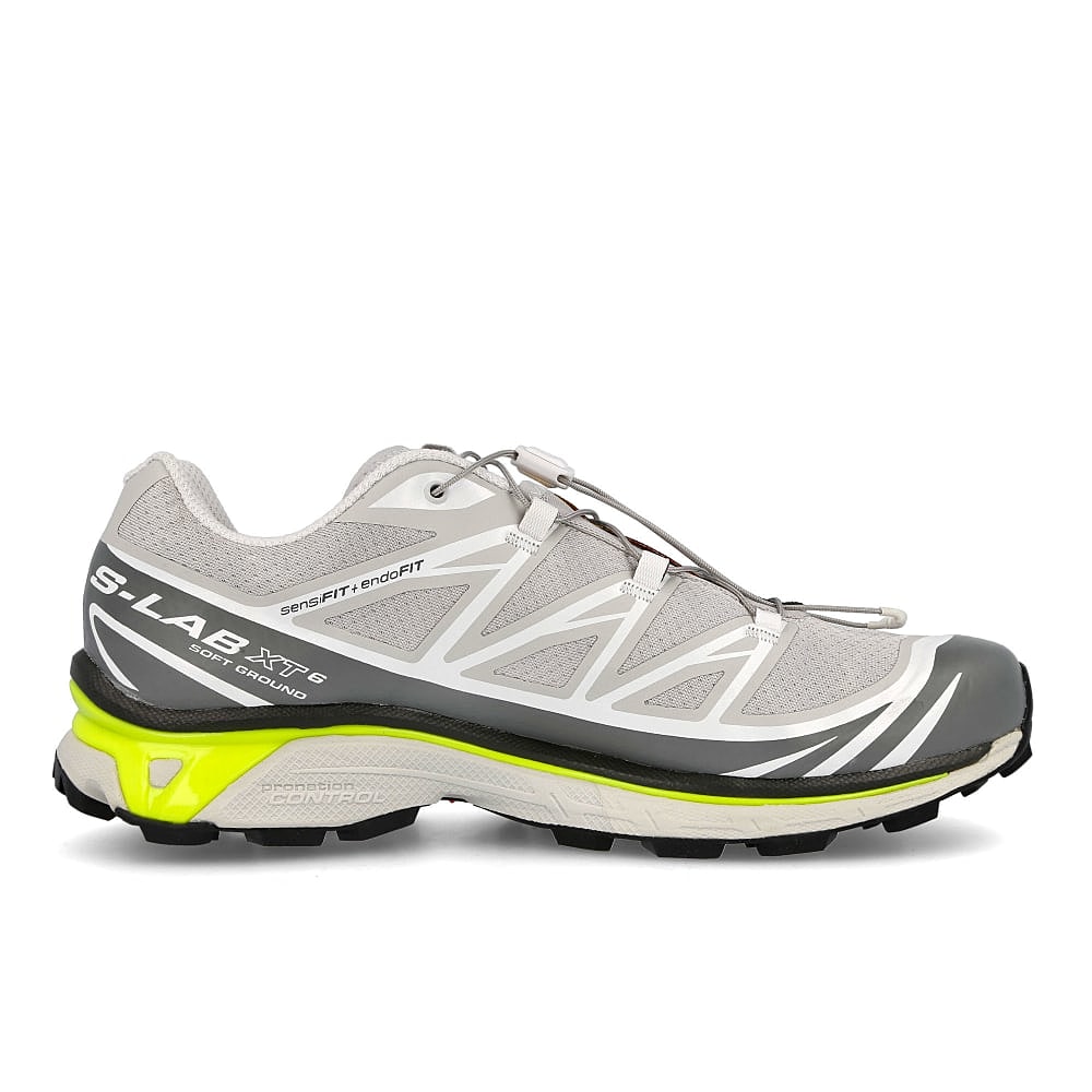 Salomon xt-6 advanced Lunar Rock / Quiet Shade / Safety Yellow   Material | Overkill