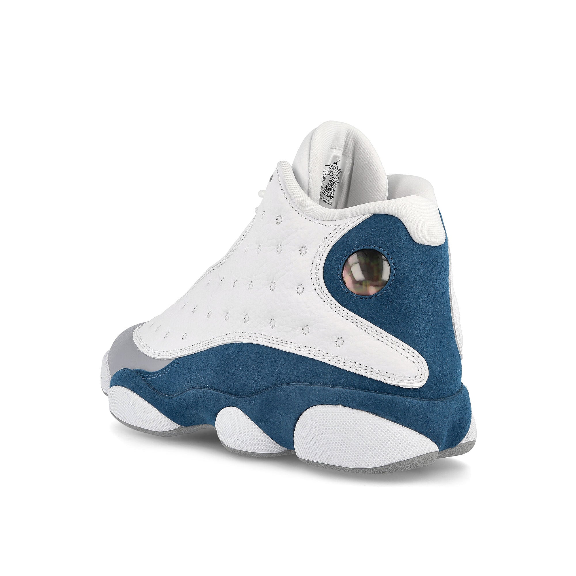 Jordan Air Jordan 13 Retro White / Fire Red - French Blue - light Steel Grey Mid Top Sneakers  Material | Overkill