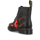 Dr. Martens 1460 Pascal Black / Vibrant Red / DMS Yellow Boots 41517001 Material | Overkill