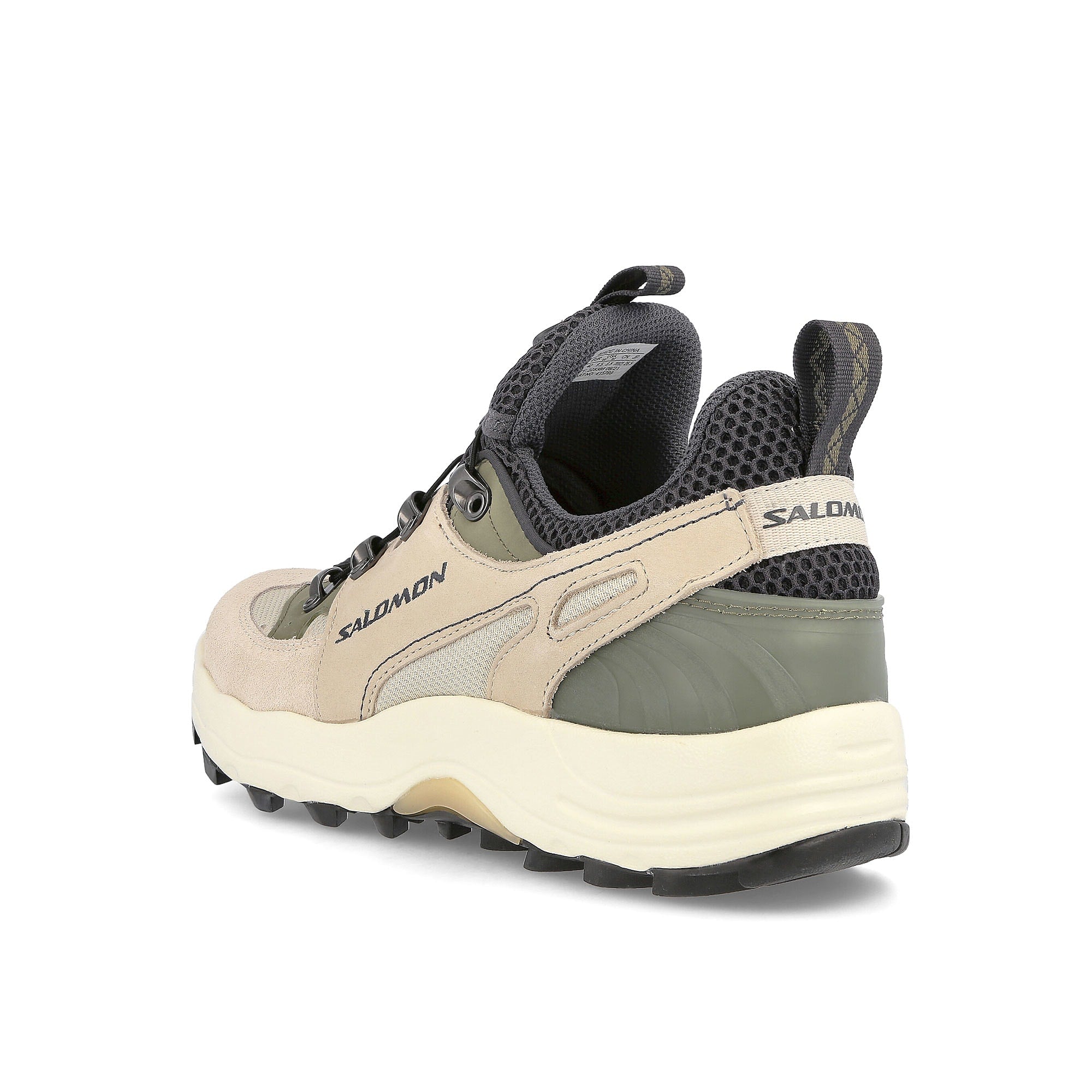 Salomon raid wind advanced Ebony-Rainy Deep-Deep Lichem Green Sneakers  Material | Overkill