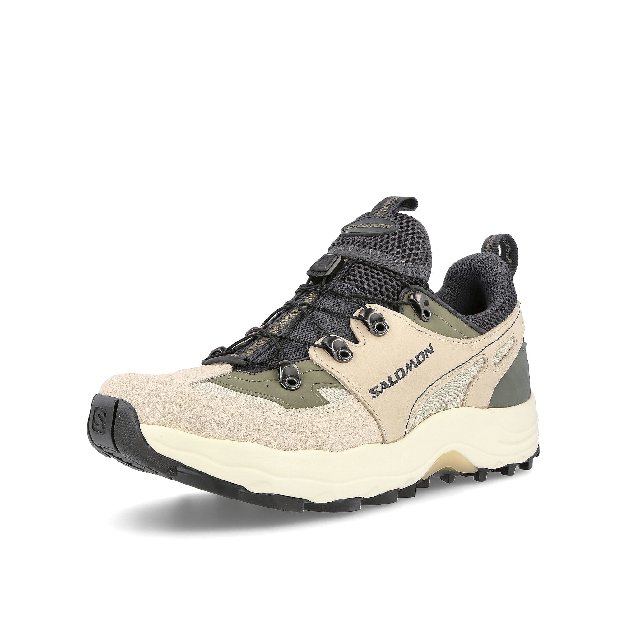 Salomon raid wind advanced Ebony-Rainy Deep-Deep Lichem Green Sneakers  Close Up | Overkill