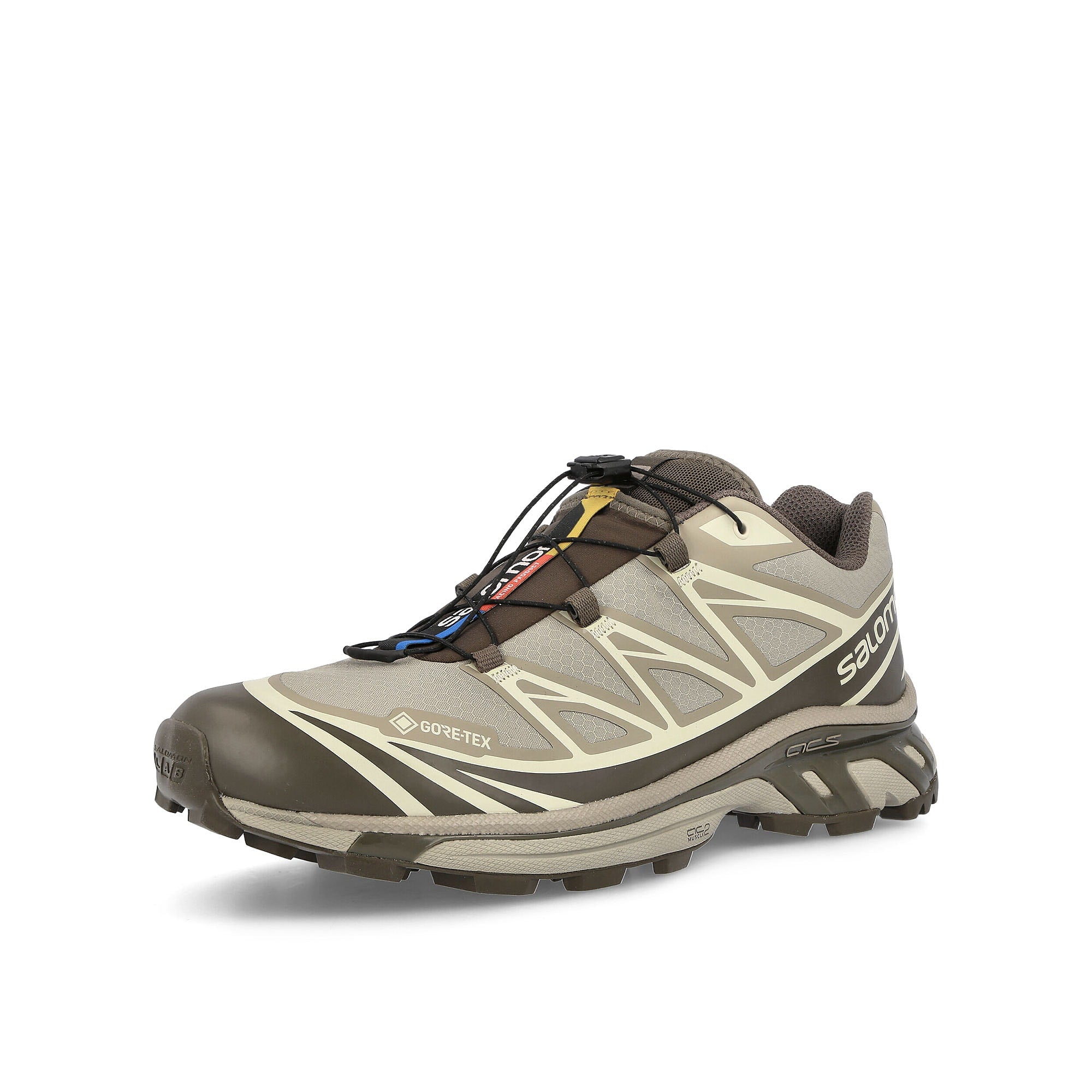 Salomon XT-6 Gore-Tex Vintage Kaki / Major Brown / Turtledove Sneakers  Close Up | Overkill