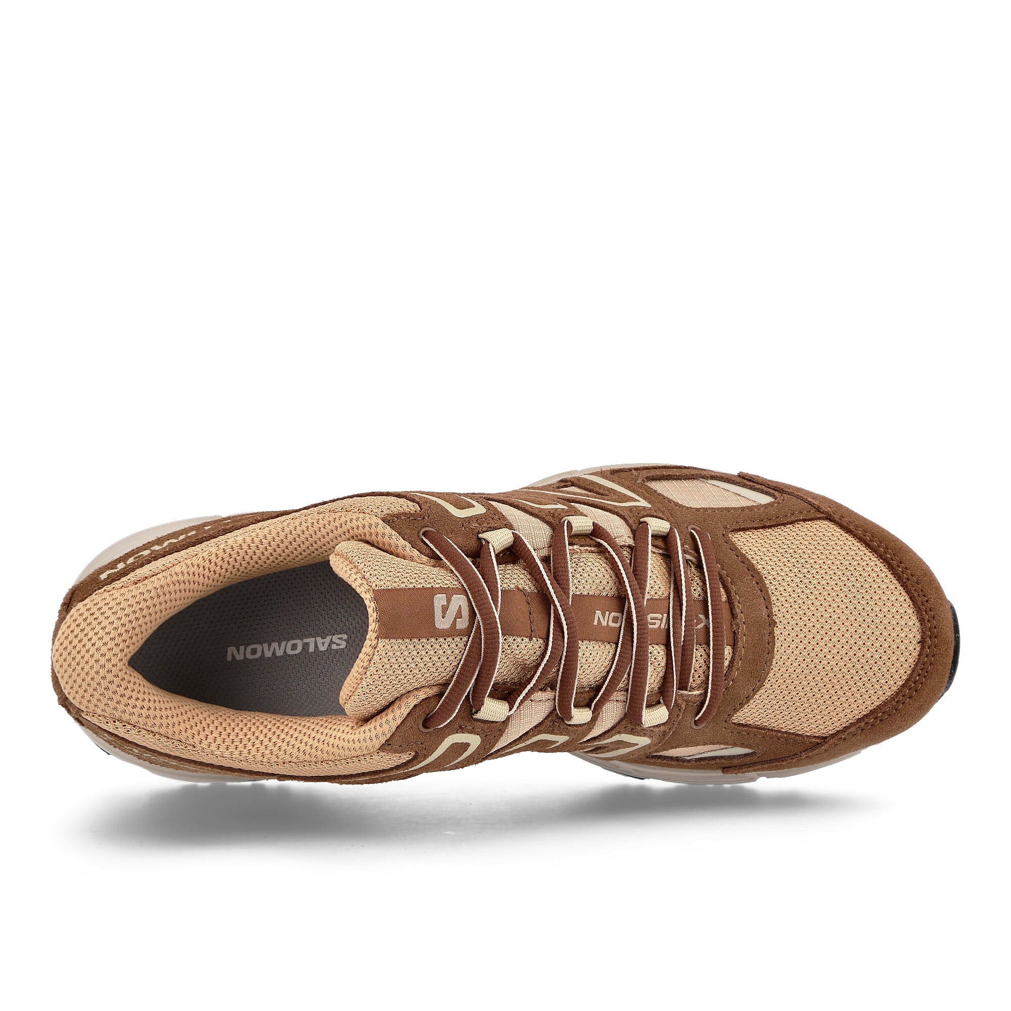 Salomon x-mission 4 suede Fenugreek / Acom / Rainy Day Sneakers  Detailfoto | Overkill