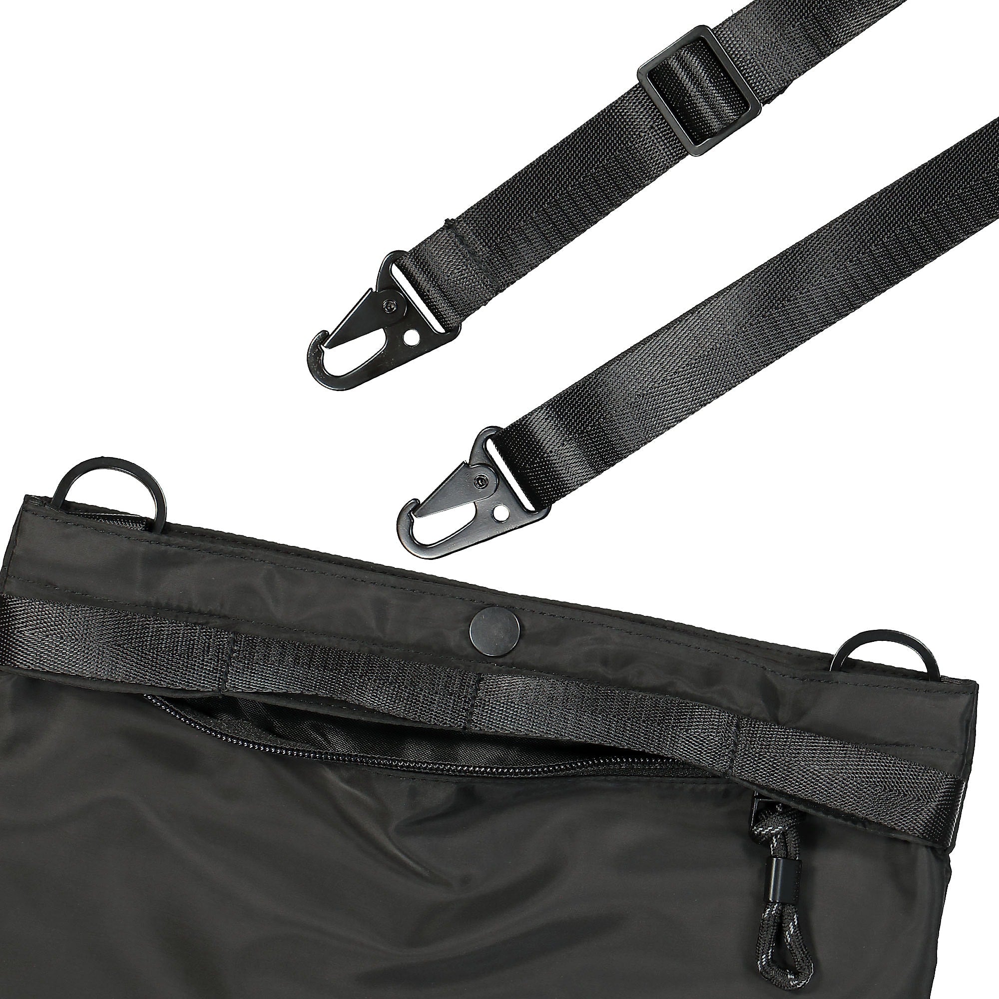 Taikan Everything Sukhoi Black Shoulder & Cross Body Bags  Material | Overkill