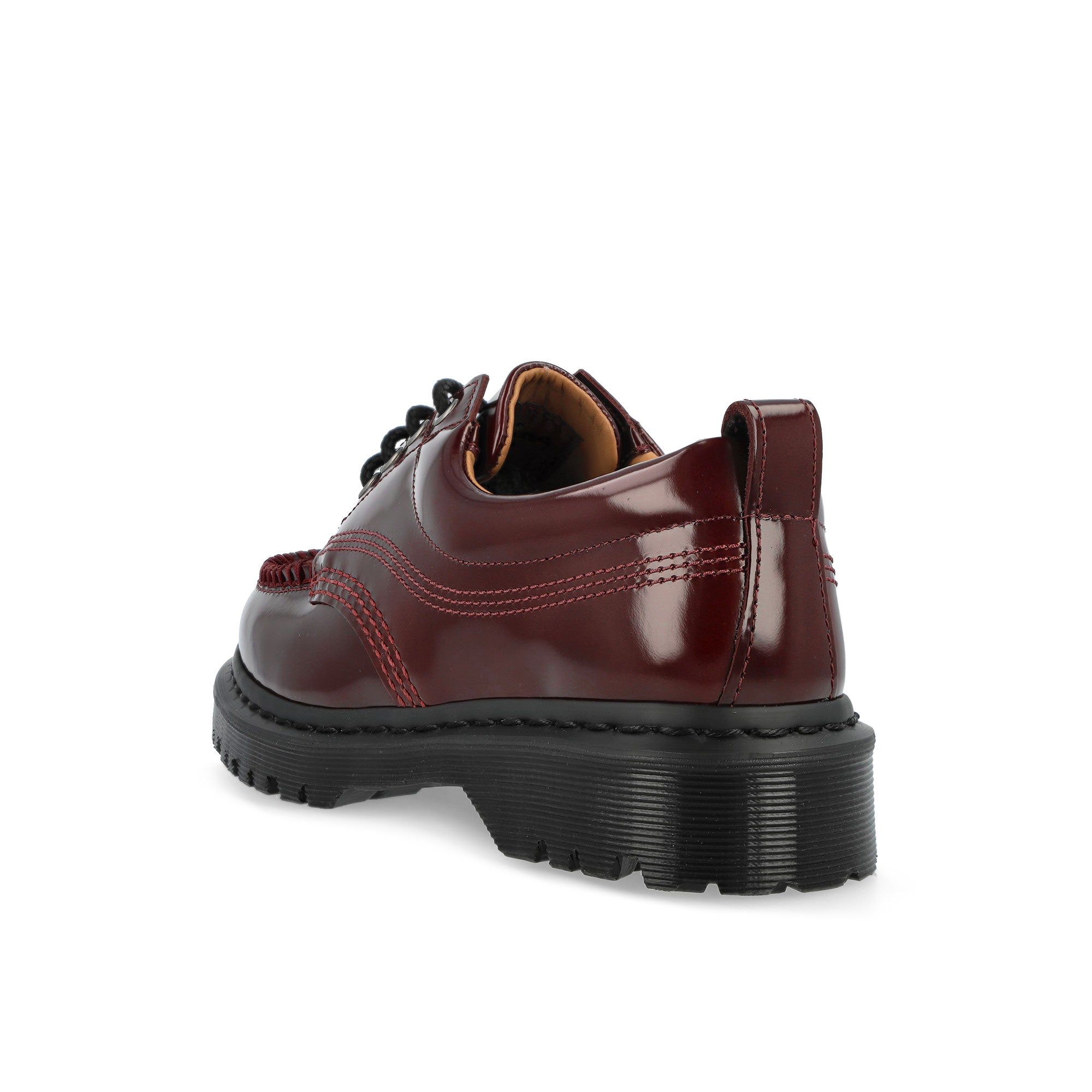 Brogue Dr Martens Cherry Shoes 3989 Smooth Leather Brogue Shoes In