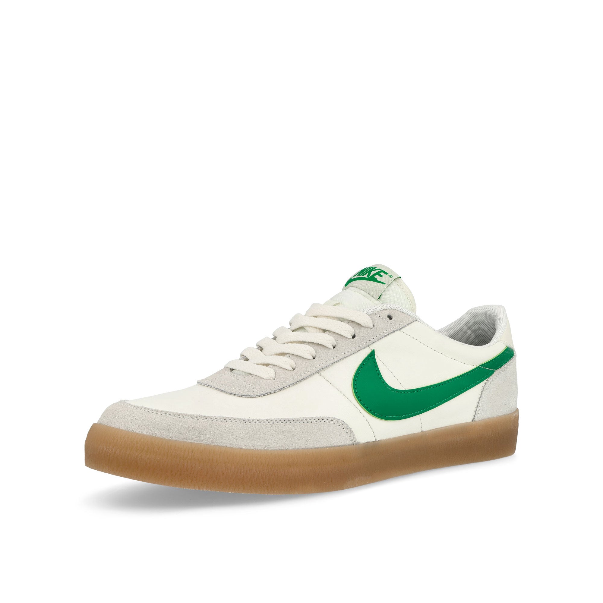 Nike Killshot 2 Leather Sail / Lucid Green - Gum Yellow Low Top Sneakers  Close Up | Overkill