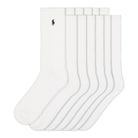 Polo Ralph Lauren Classic Crew Socks 6 Pack White Socks 449723763001 | Overkill
