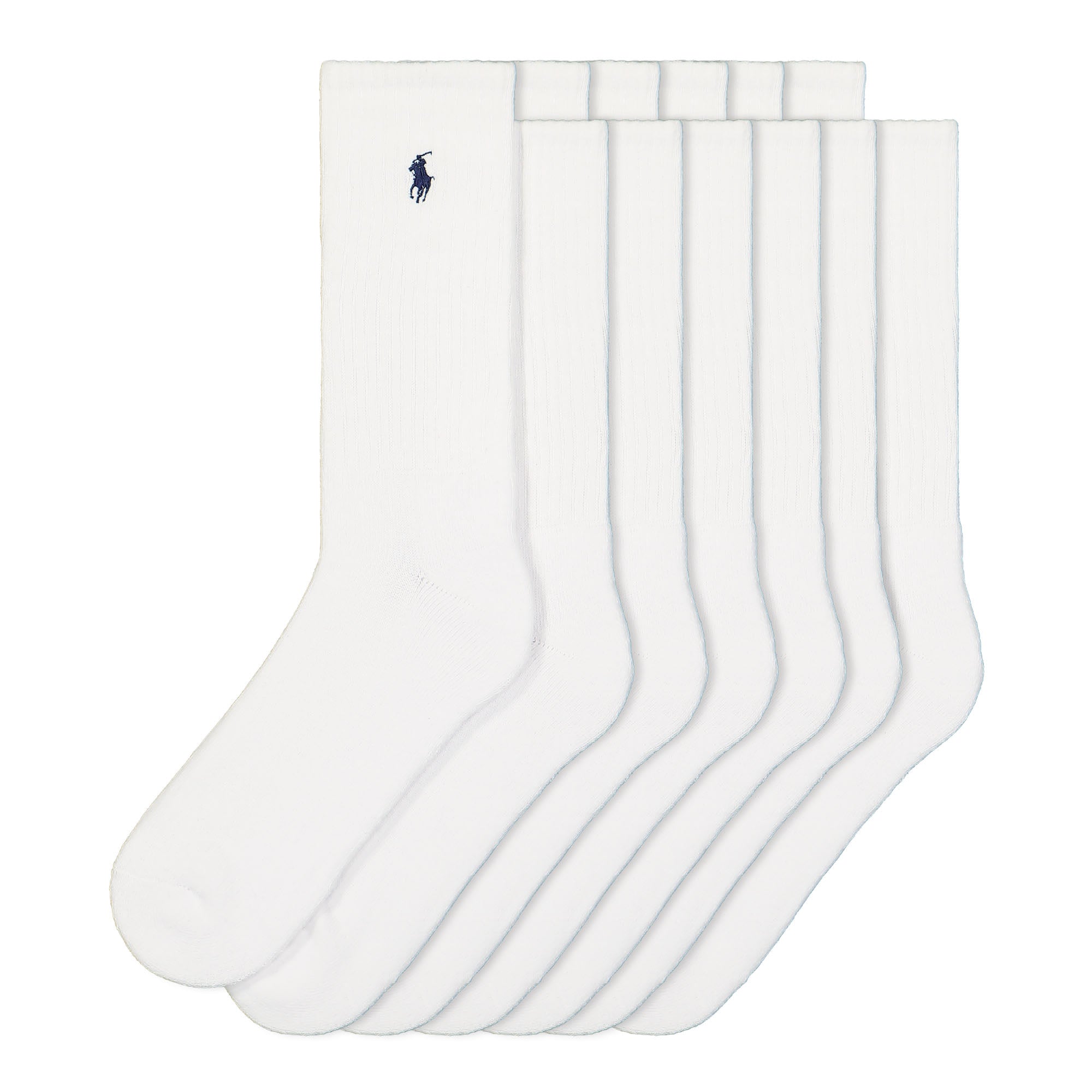 Polo Ralph Lauren Classic Crew Socks 6 Pack White Socks 449723763001 | Overkill