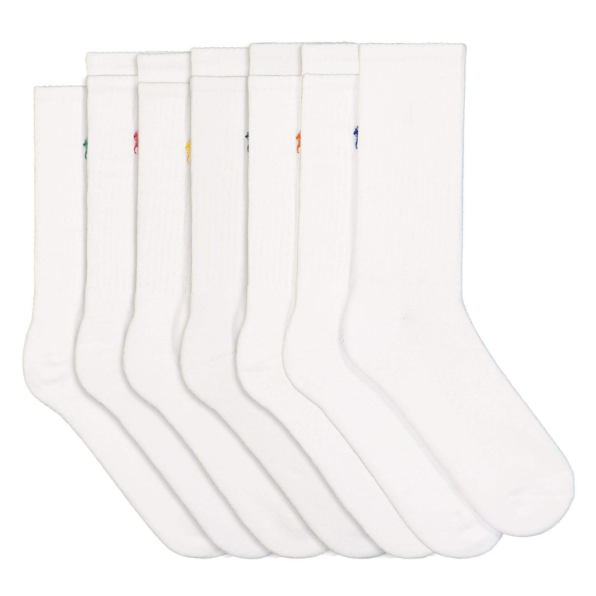 Polo Ralph Lauren Classic Crew Socks 6 Pack White / Colored Socks Material | Overkill