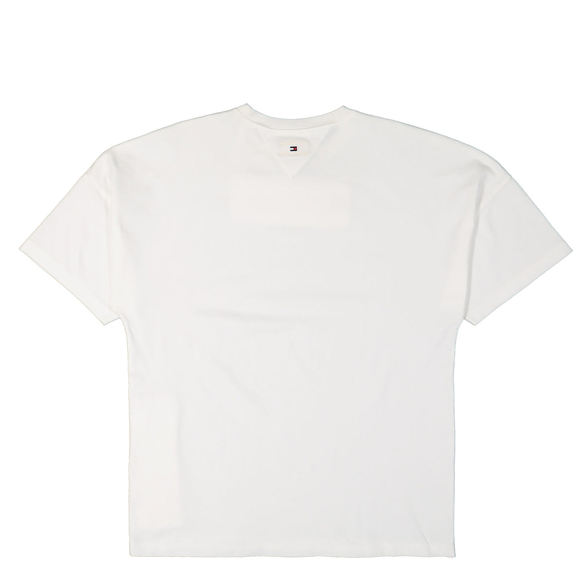 Tommy Jeans TJCU Split HEM Flag Tee Ancient White T-Shirts Material | Overkill