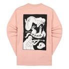 Parra Mandinka Longsleeve T-Shirt Zephyr Pink Longsleeves Close-up | Overkill
