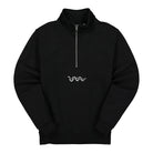 Parra Snaked 1/4 Zip Sweatshirt Black Sweatshirts 45050 | Overkill