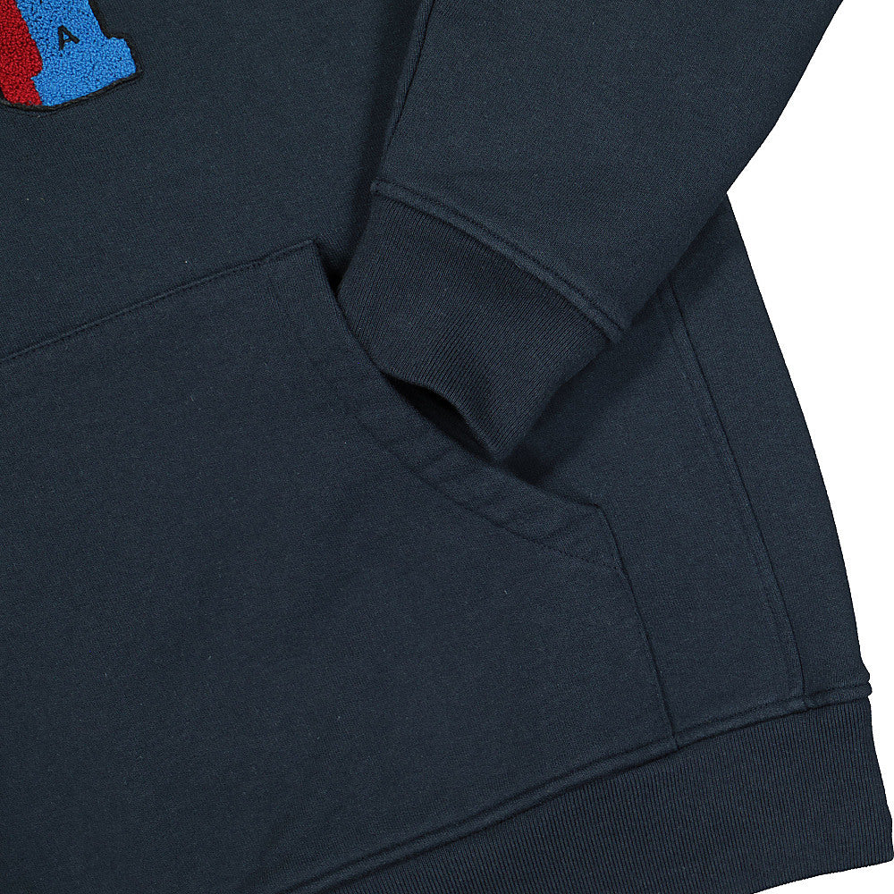 Parra Dropped Out Hooded Sweatshirt Navy Blue Hoodies Detailfoto | Overkill
