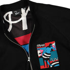 Parra Bar Messy Wool Jacket Dark Navy Jackets Close-up | Overkill
