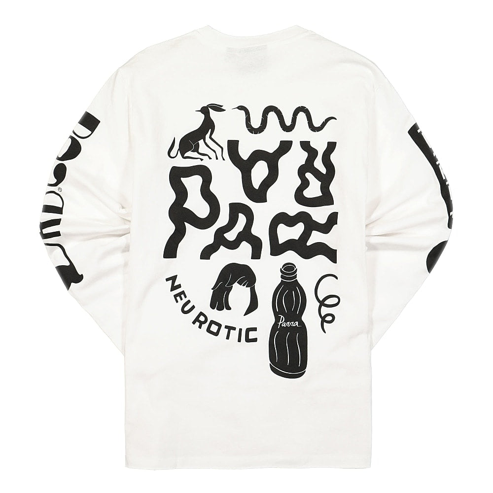 Parra Parra Things Longsleeve T-Shirt White Longsleeves Material | Overkill