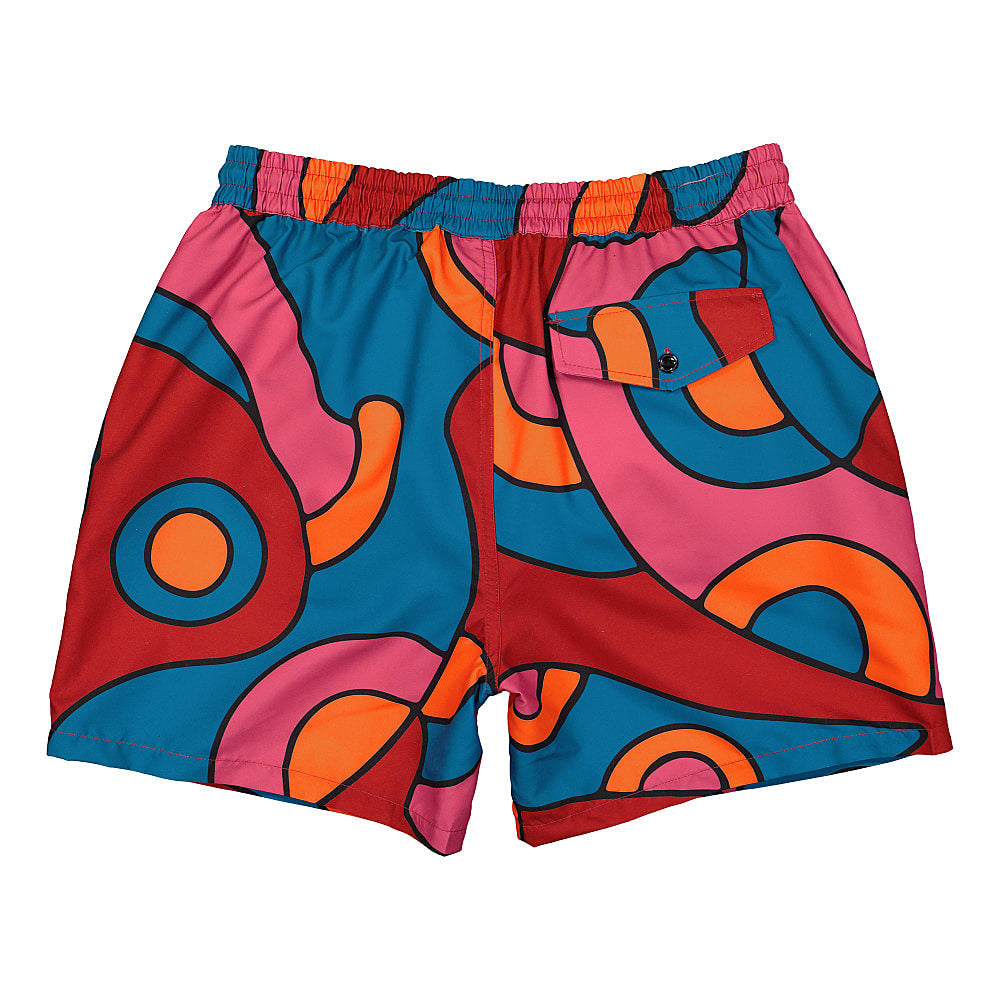 Parra Serpent Pattern Swimshorts Multi Swimwear Material | Overkill