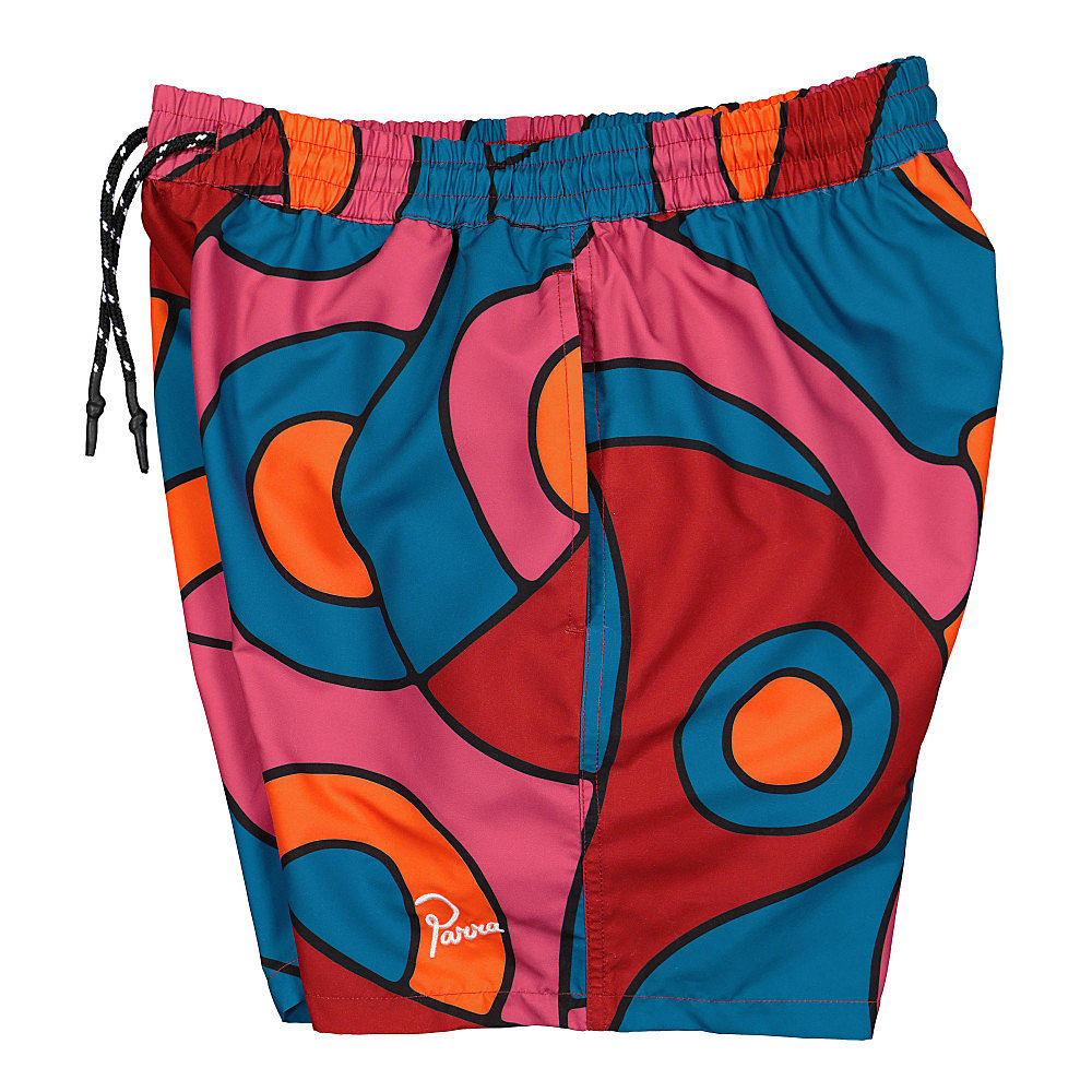 Parra Serpent Pattern Swimshorts Multi Swimwear Close-up | Overkill