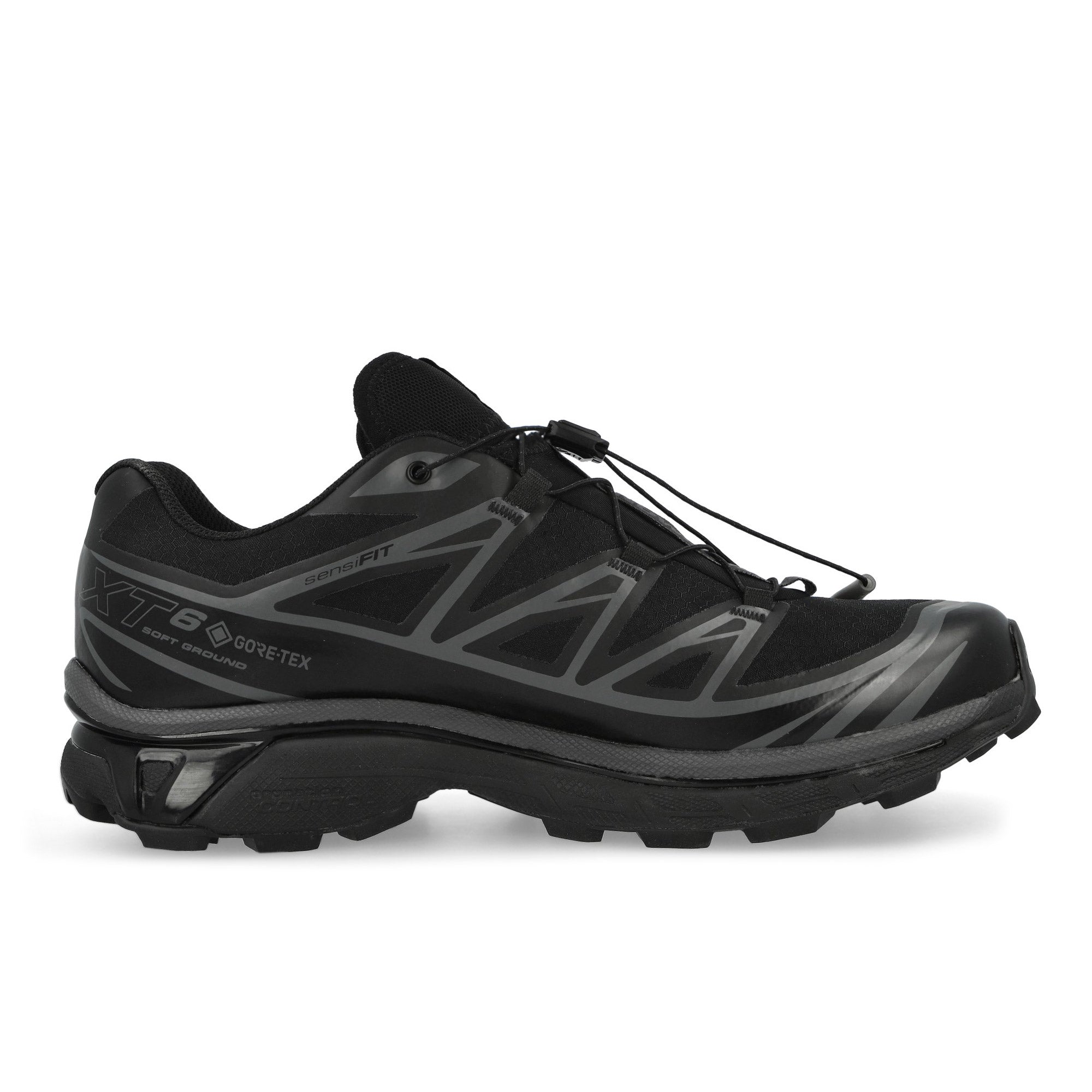 Salomon XT-6 GTX Black / Black / Asphalt sneaker 454169 Silhouette | Overkill
