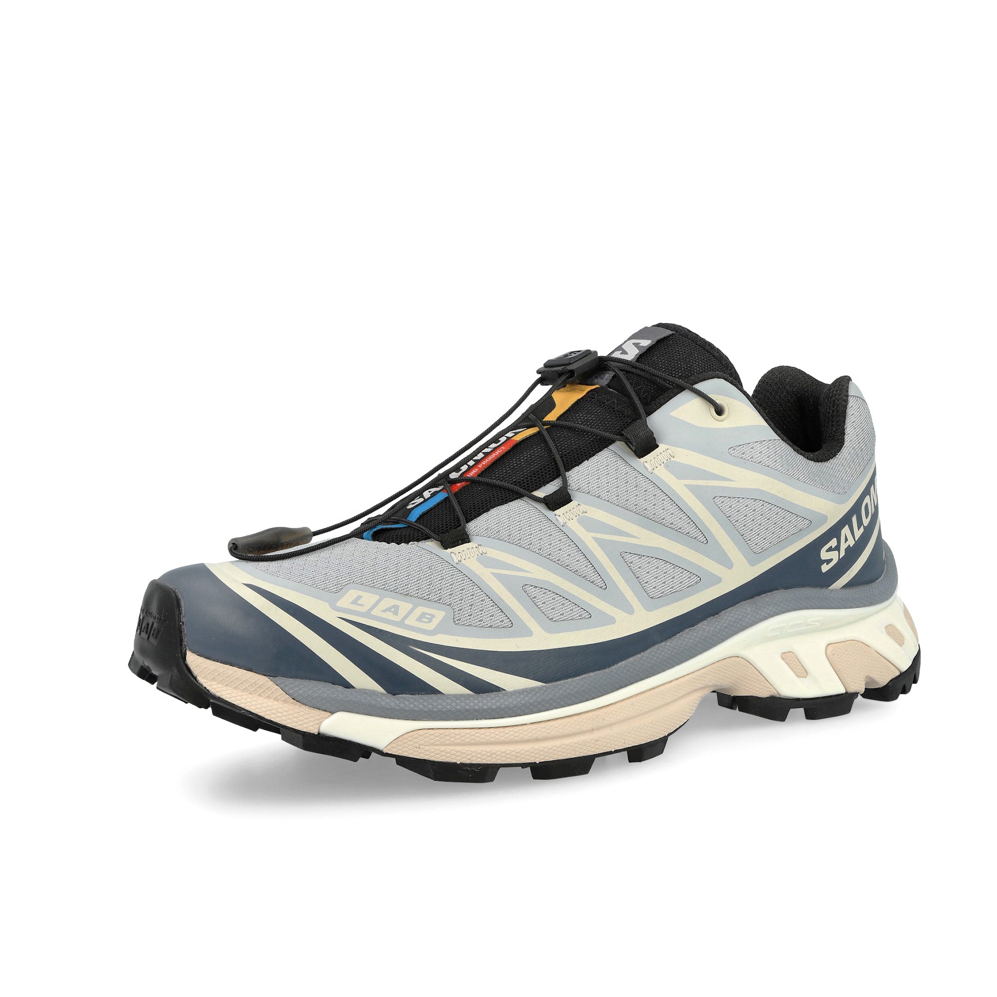 Salomon XT-6 Pearl Blue / Grisaille / Vanilla Ice sneaker 454728 Close-up | Overkill
