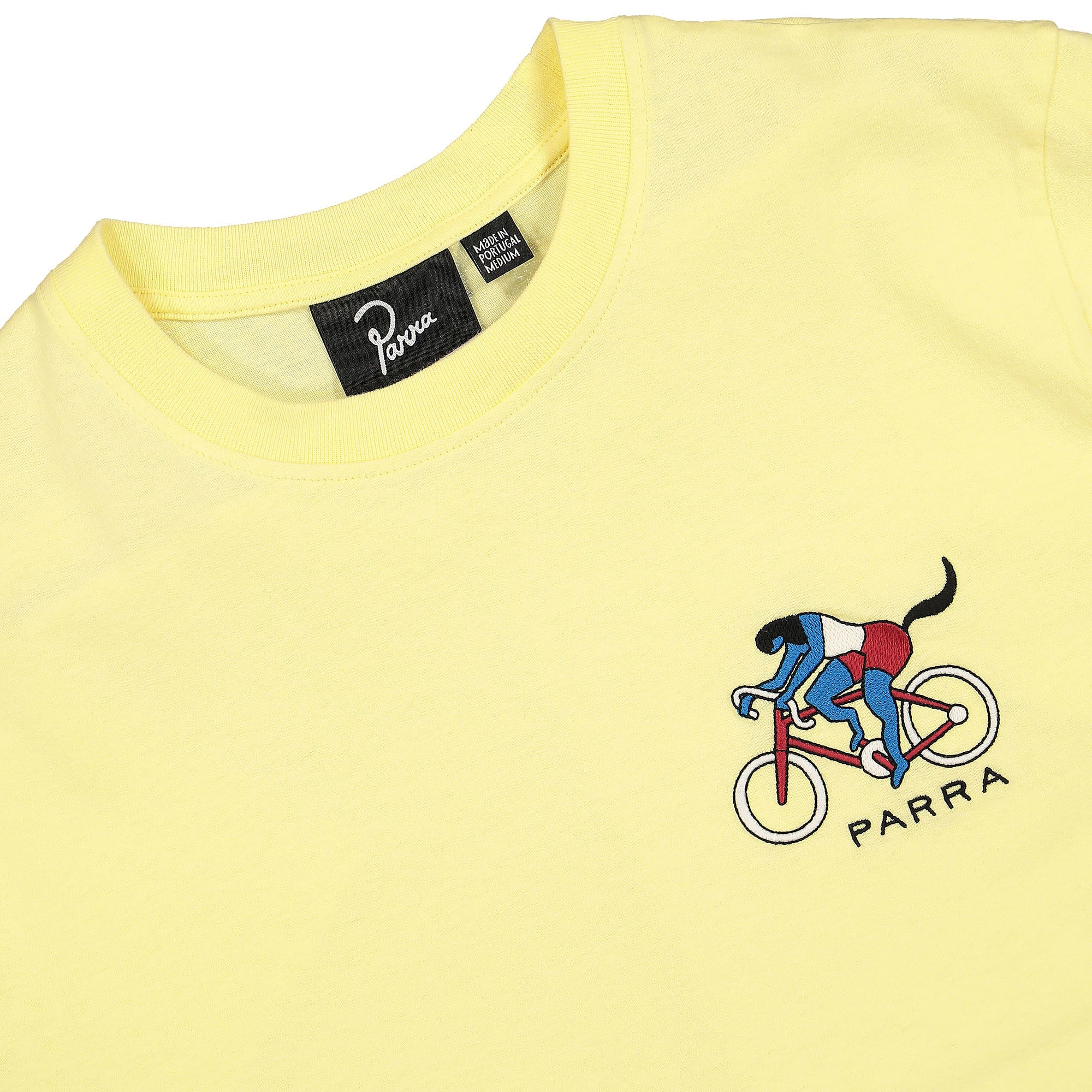 Parra The Chase T-Shirt Yellow T-Shirts Close-up | Overkill