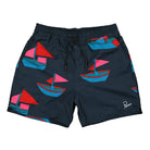 Parra Paper Boats Swim Shorts Navy Blue Swimwear 46155 | Overkill