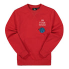 Parra Systems Logo Crew Neck Sweatshirt Red Sweatshirts 46220 | Overkill
