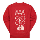 Parra Systems Logo Crew Neck Sweatshirt Red Sweatshirts Close-up | Overkill