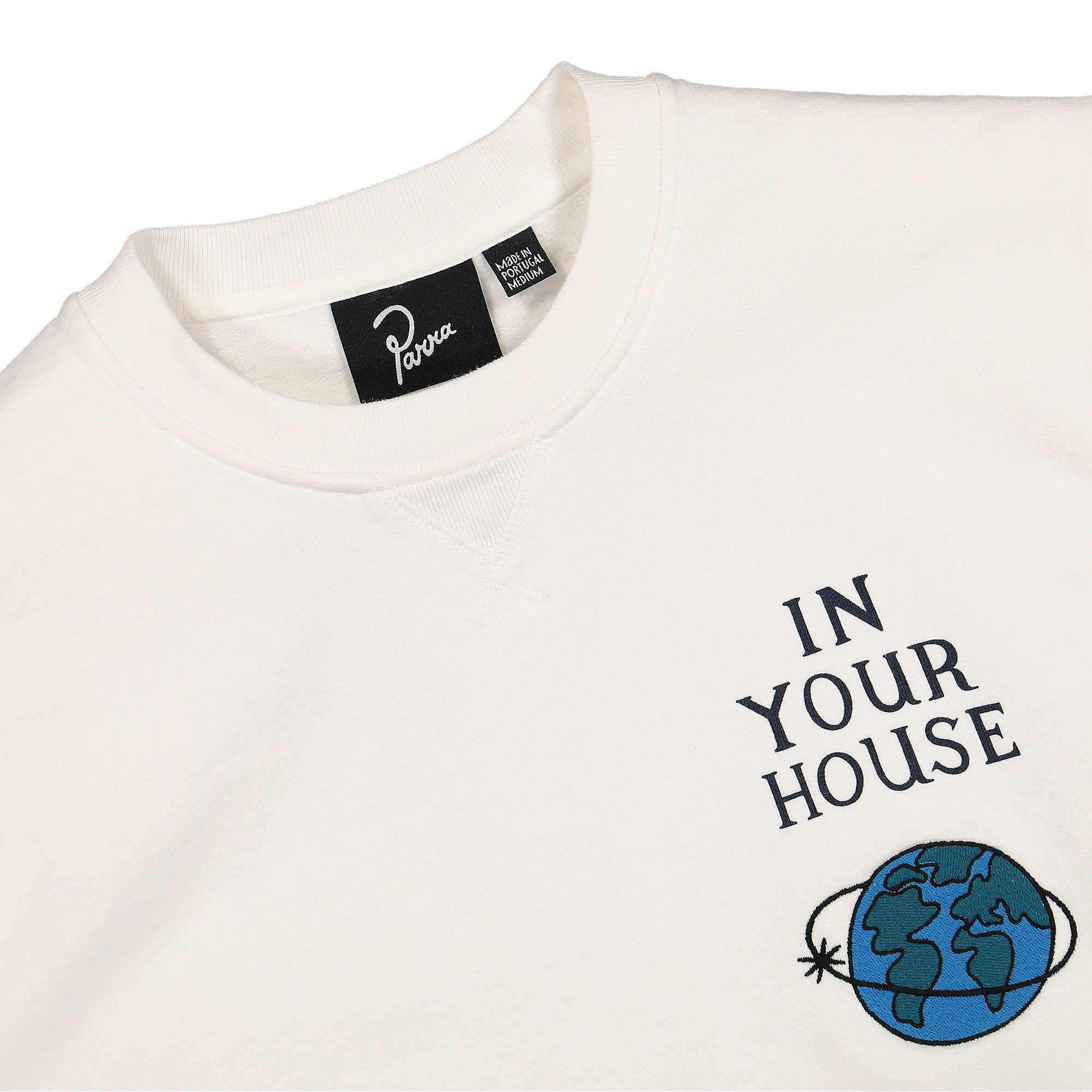 Parra Systems Logo Crew Neck Sweatshirt White Sweatshirts Material | Overkill
