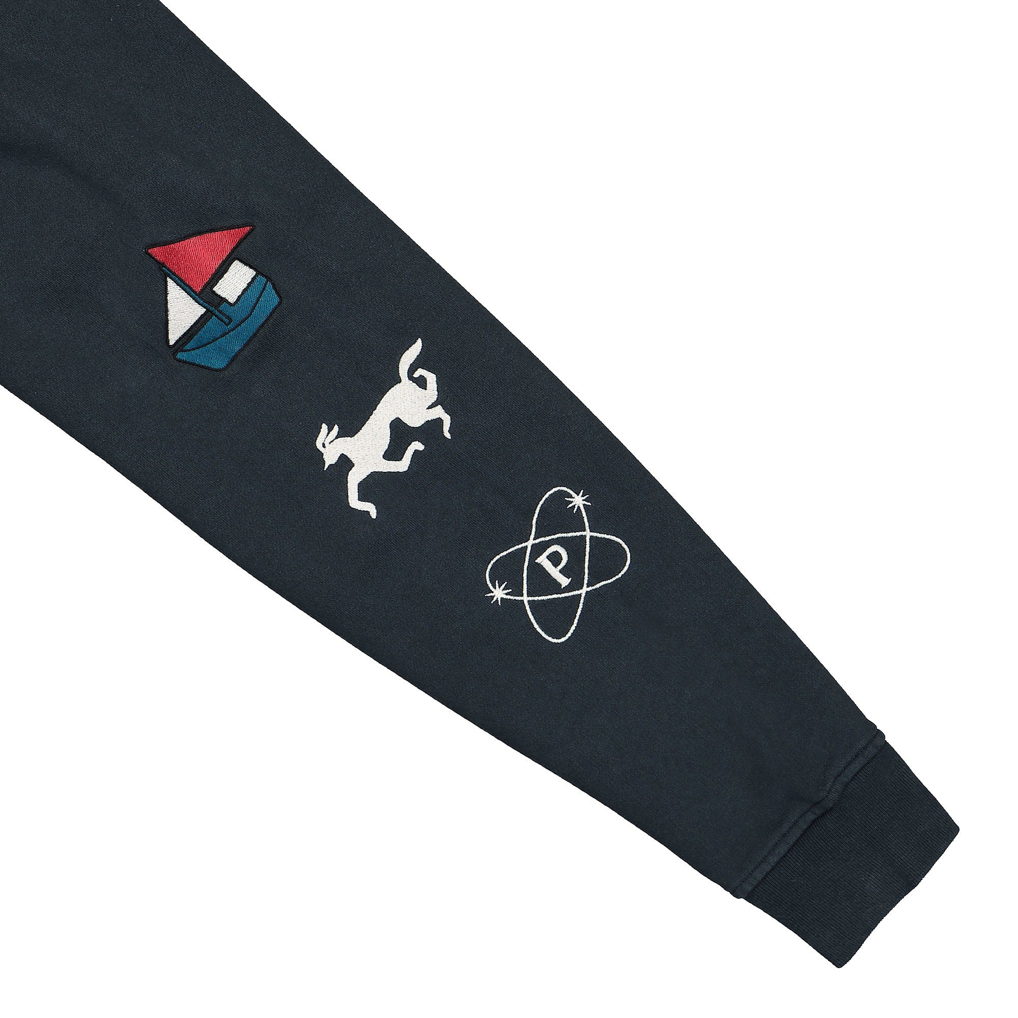 Parra Paper Dog Systems Hooded Sweatshirt Navy Blue Hoodies Detail view 1 | Overkill