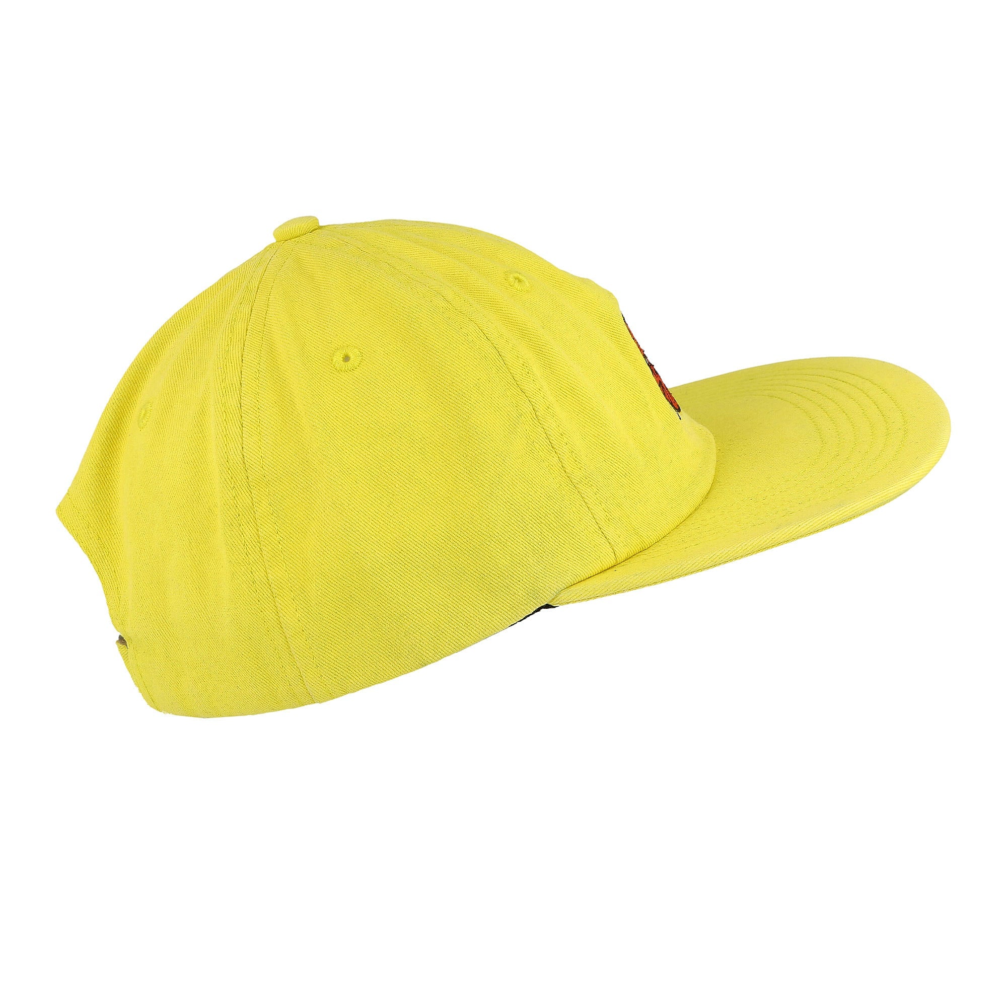 Parra Sad Cat 6 Panel Hat Yellow Caps Close-up | Overkill