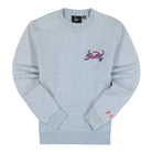 Parra Upside Dog Race Crew Neck Sweatshirt Dusty Blue Sweatshirts 46320 | Overkill