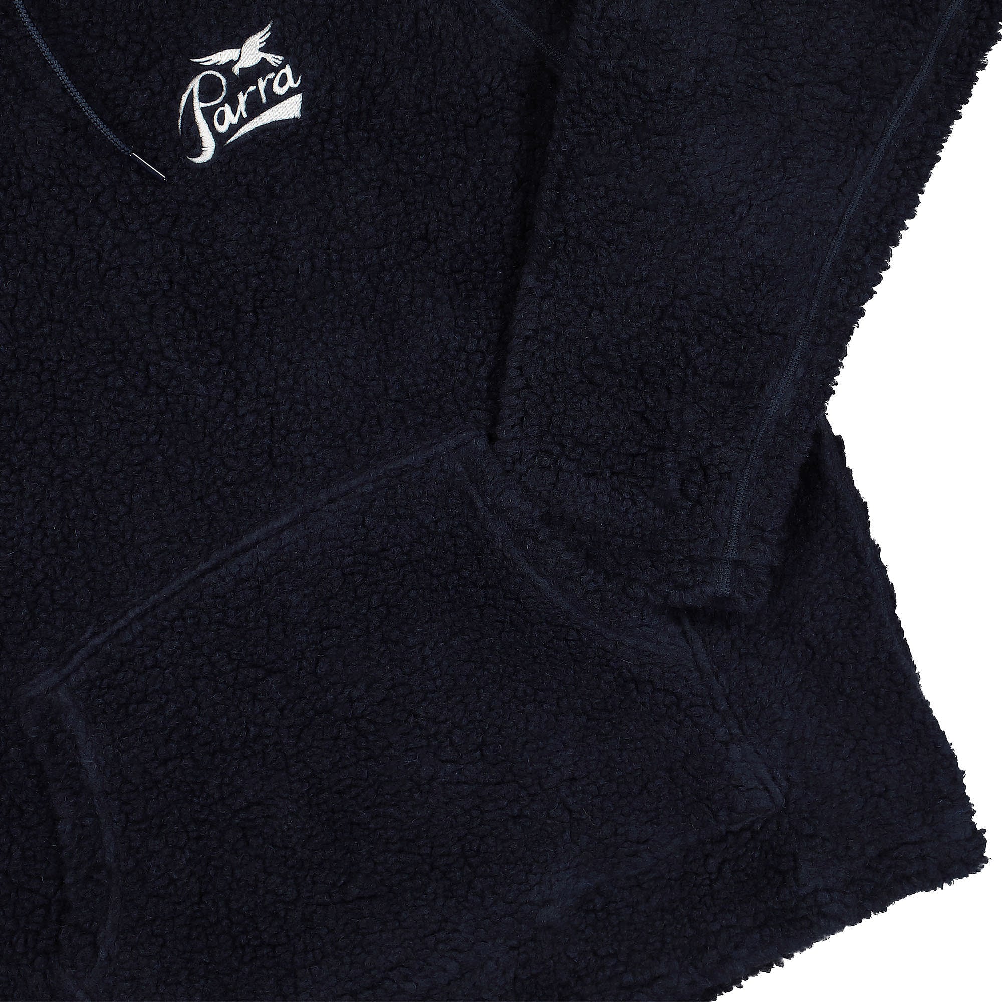 Parra Pencil Bird Polar Fleece Pullover Navy Blue Sweatshirts Detailfoto | Overkill