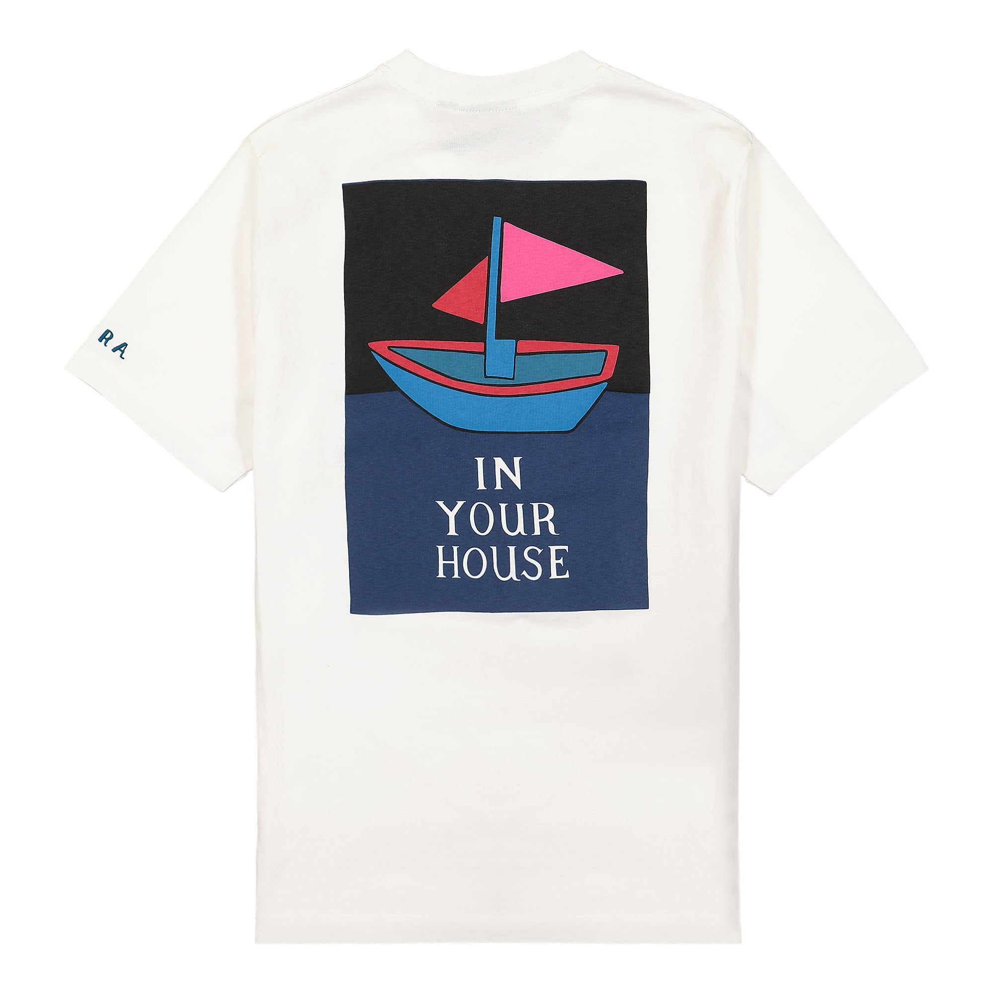 Parra Paper Boat House T-Shirt White T-Shirts Close-up | Overkill