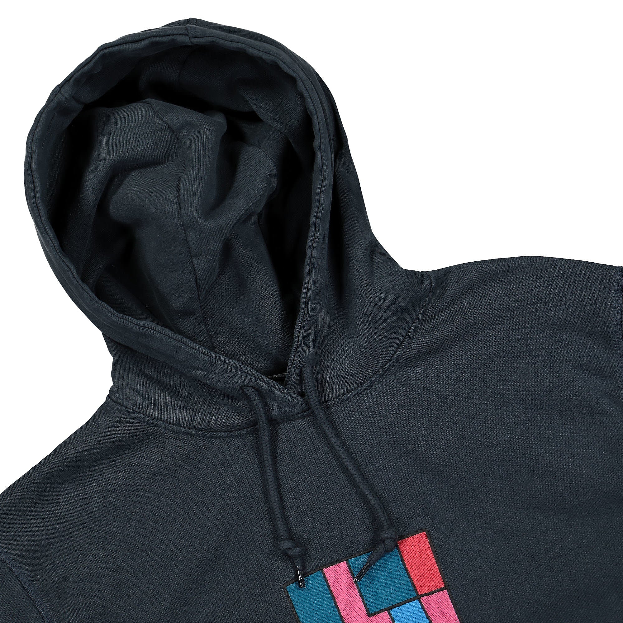 Parra Medicated Hooded Sweatshirt Navy Blue Hoodies Close-up | Overkill