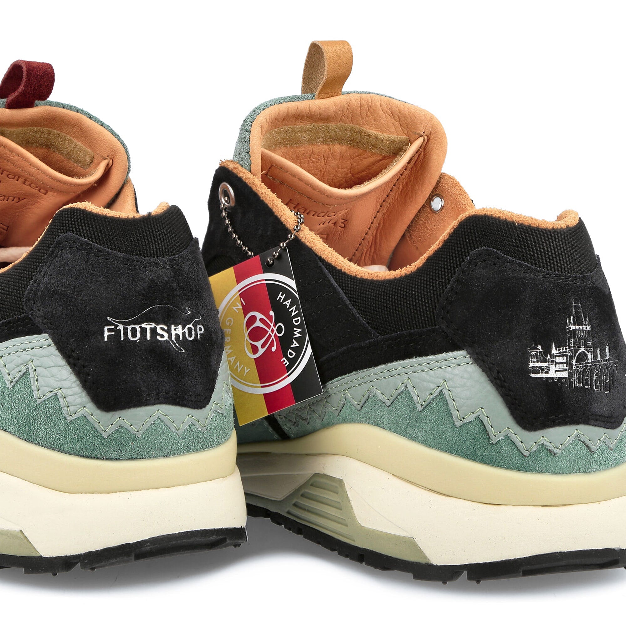 KangaROOS Footshop x KangaROOS Jubilee Jet Black-Mint Sneakers  Detailfoto | Overkill