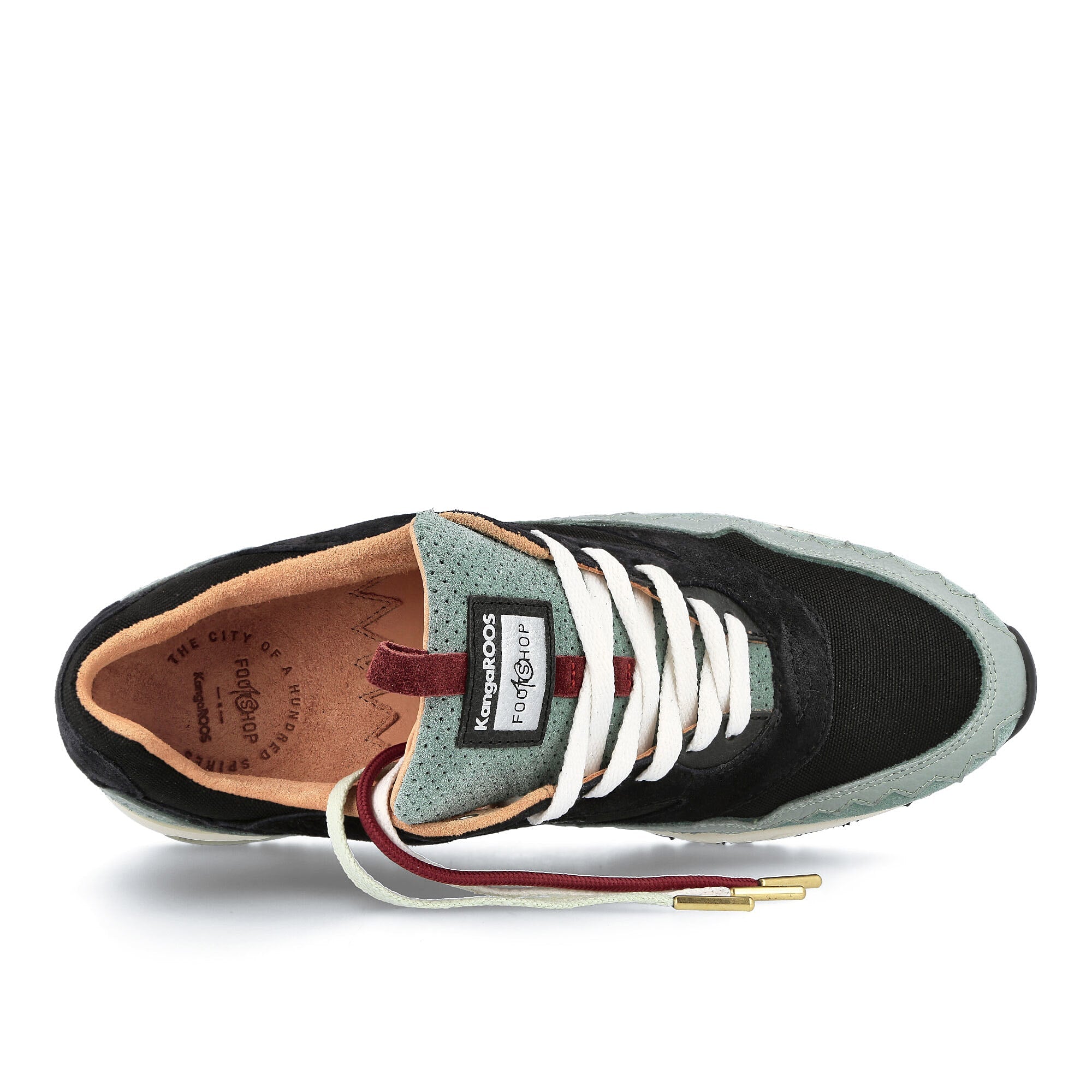 KangaROOS Footshop x KangaROOS Jubilee Jet Black-Mint Sneakers  Detail View 1 | Overkill