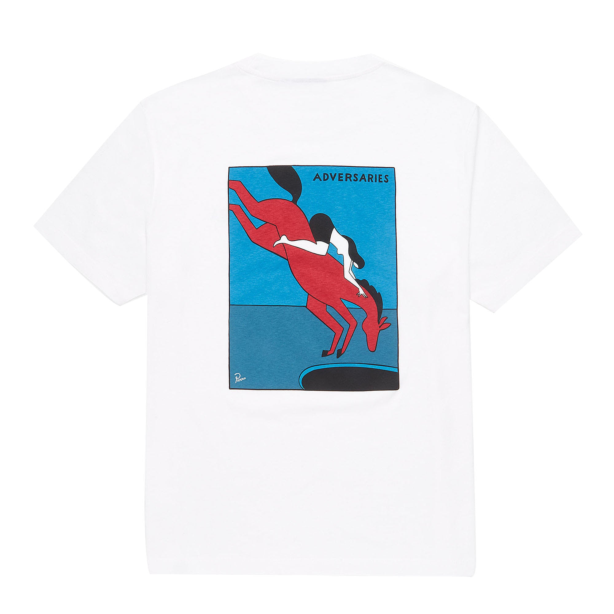 Parra Adversaries T-Shirt White T-Shirts Close-up | Overkill