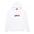 Parra Bird Face Font Hooded Sweatshirt White Hoodies 47135 | Overkill