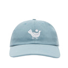 Parra Chicken 6 Panel Hat Dusty Blue Caps Close-up | Overkill