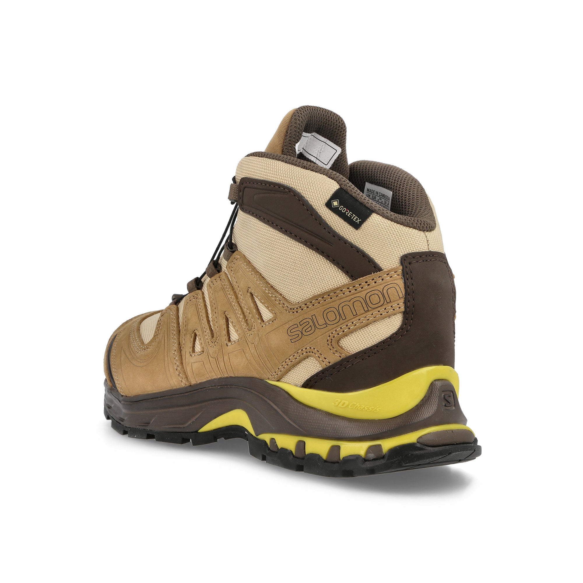 Salomon Better Gift Shop x Salomon XA Pro 3D Mid GTX Safari-Kelp-Empire Yellow Sneakers  Material | Overkill